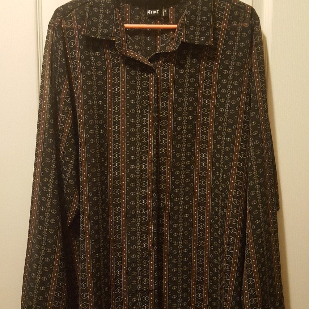 Cruel Girl Button Down Blouse